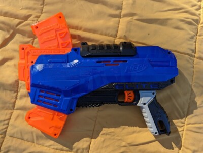 Nerf N-Strike Elite Rukkus ICS-8 Blaster Soft Dart Blaster Gun Tested Hasbro