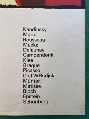 Vintage Der Blaue Reiter Exhibition Poster, Galerie Maeght | eBay