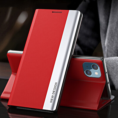 For iPhone 14 13 12 11 Pro Max XR 87 Shockproof Magnetic Leather Flip Stand Case