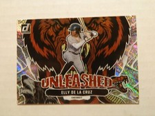 2023 Donruss Unleashed Rapture Parallel Card of Elly De La Cruz - Reds