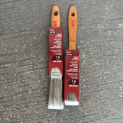 Lot of 2 ACE 1 inch Trim Brush  (1006483)