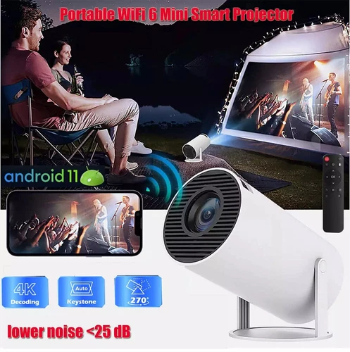 2025 NEU Beamer Projektor 4K UHD WiFi Bluetooth Android TV Heimkino Mini Tragbar - Bild 2 von 17