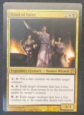 Triad of Fates - MTG Magic - Theros - Misprint Shifted Front Normal Back