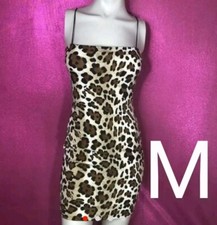 Brown Animal Print Leopard Bodycon Dress Size M
