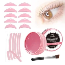 Lash Lift Rods Great Smell Lash Glue Balm for Eyelash Perm Silicone Curler Pa...