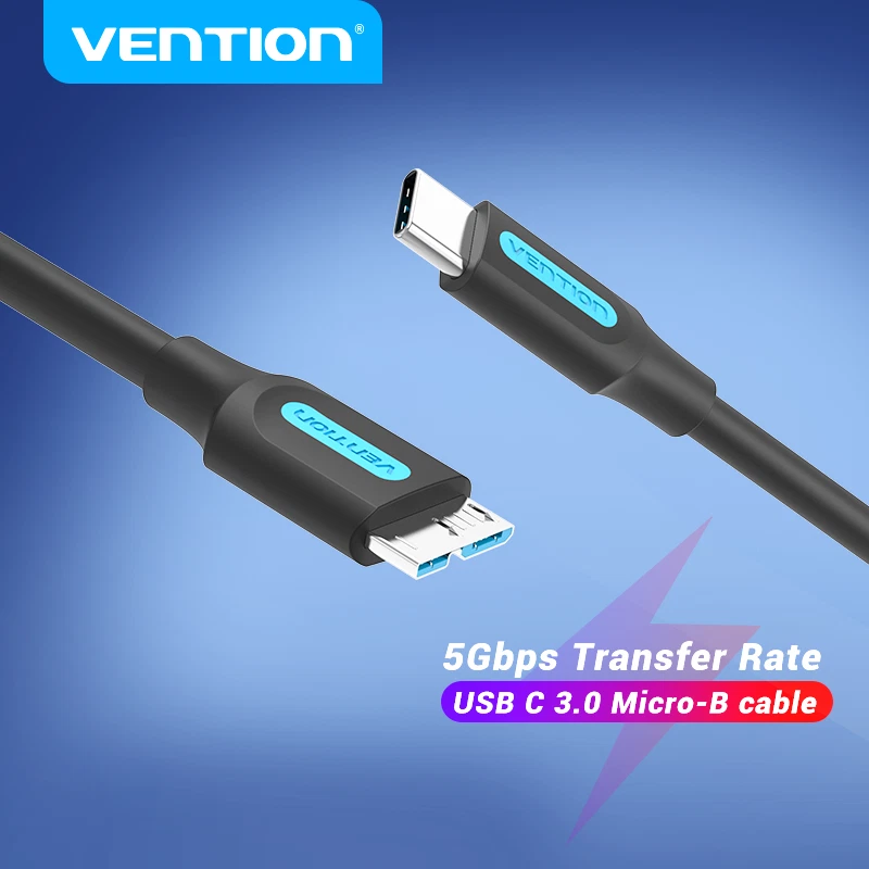 USB 3.0 A to Micro B Cable Charger for MacBook Chromebook External Hard Disk - Image 2 of 4