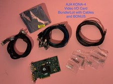 AJA KONA 4 8-Lane PCIe HD/HDR Video/Audio I/O Card BUNDLE: Breakout Cables Bonus