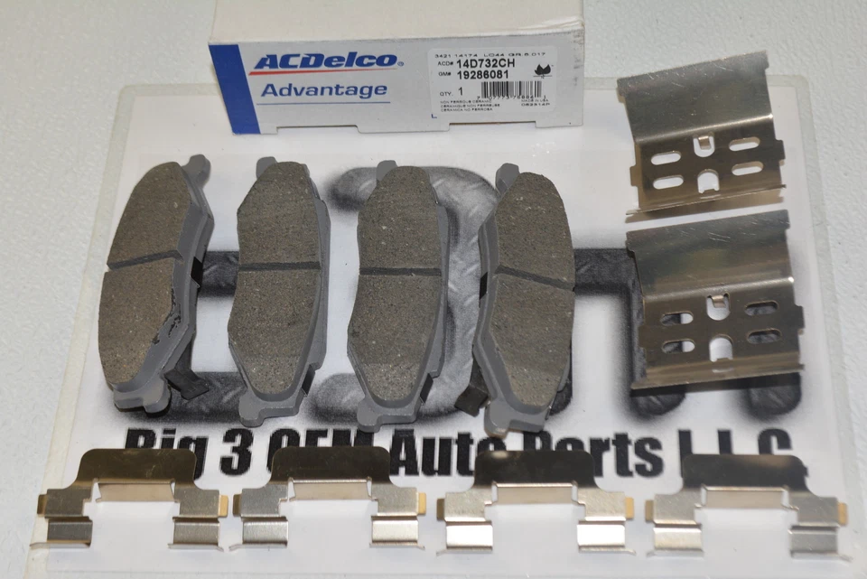 雪佛兰 Corvette 凯迪拉克 XLR 后陶瓷刹车片套件全新原始设备制造商 19387628 — 第 4/4 张图片