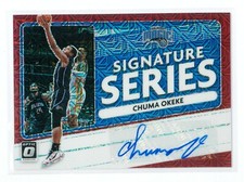 Chuma Okeke 2020-21 Panini Donruss Optic Choice Signature Series Red Mojo Auto