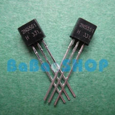 50pcs ~1000pcs 2N5401 2N5551 PNP NPN General Purpose Transistor TO-92