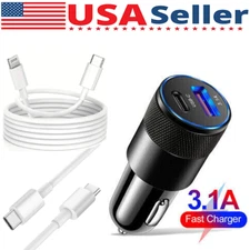 30W Fast Charge USB PD Type-C Car Charger Adapter For iPhone 14 13 12 11 Pro Max
