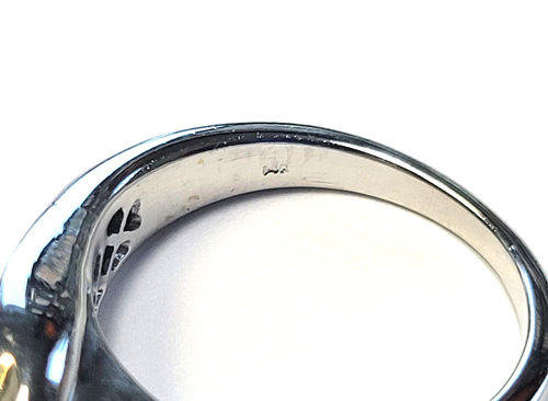 14K White Gold 1 Carat Princess Cut Baguette Diamond Band 5.2 Grams Size 5.75 - 第 3/5 張圖片