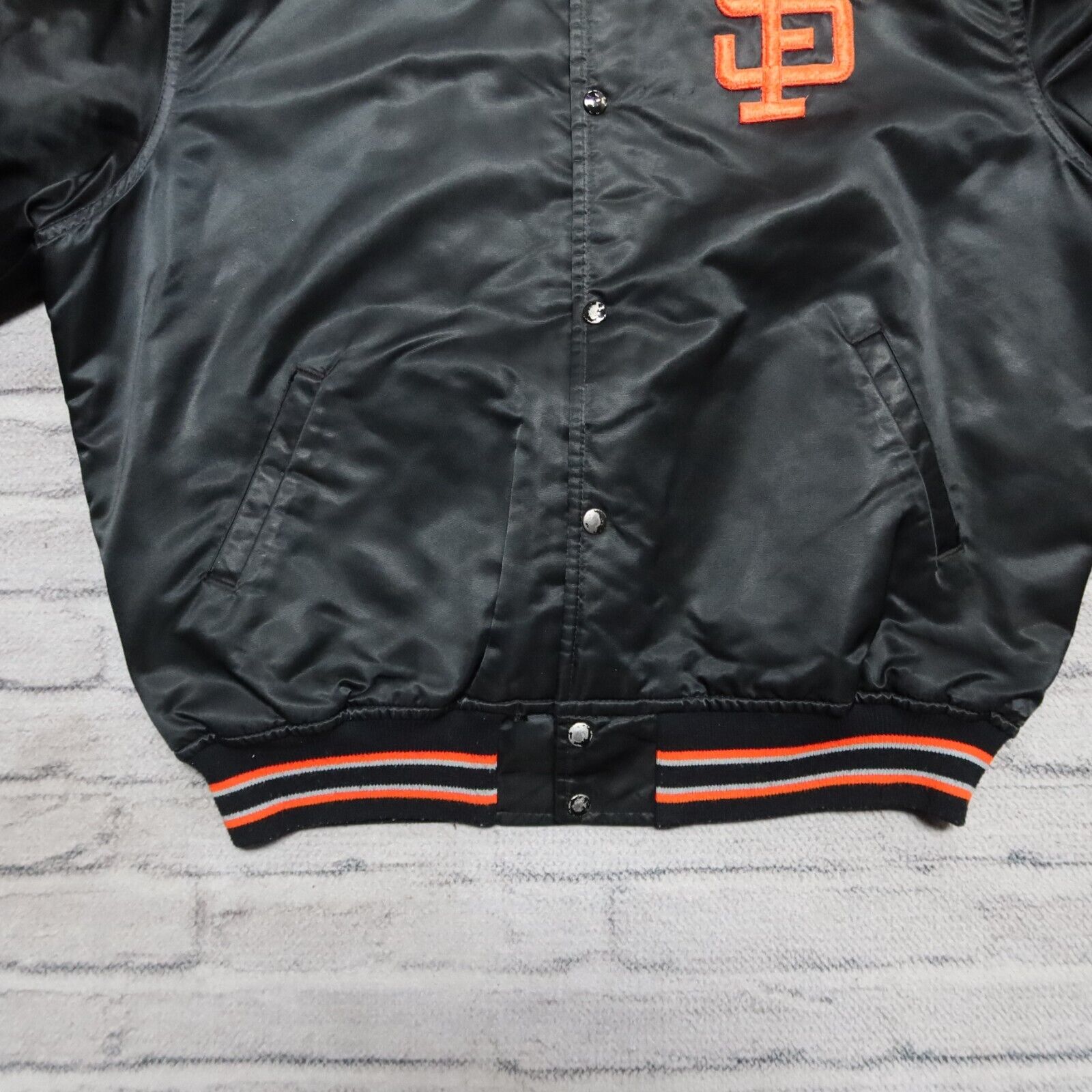 Vintage San Francisco Giants Satin Jacket by Starter Size XL 80s