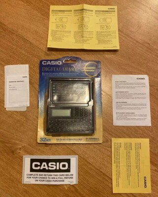Casio SF-3300ER Digitaler Tagebuch-Organizer 32 KB mit Anleitung - Sehr guter Zustand