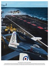 Royal Navy HMS Eagle - de Havilland Sea Vixens by Dan Hedger Fine Art A3 Print