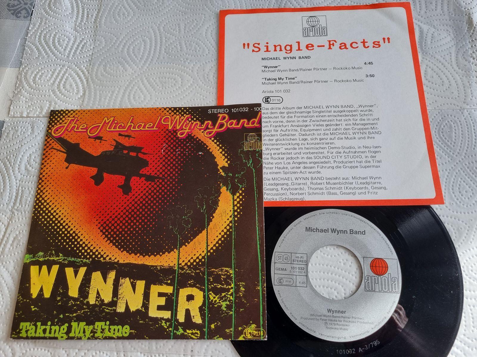 7"" Single The Michael Wynn Band - Wynner Vinyl Germany PROMO FACTS