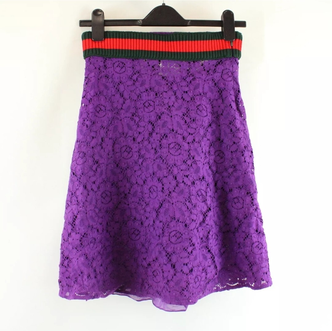 Gucci Cluny Lace Skirt SZ 42 | eBay
