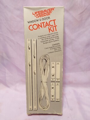 Vintage Window And Door Wired Burglar Alarm System