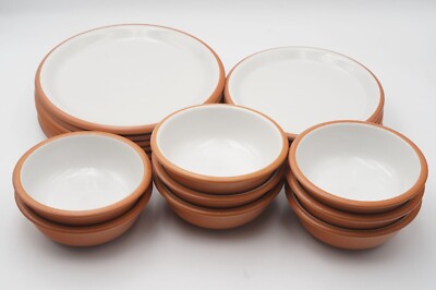Crown Corning Japan Sonora White Terracotta Dinner/Salad Plate, Bowl *PICK*