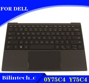 Y75C4 FOR   XPS 13 9300 Laptop C Shell Touchpad Palmrest Keyboard #E2