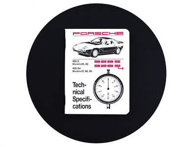 Booklet für Porsche 928 S S4 '85-'89 Technische Daten EN