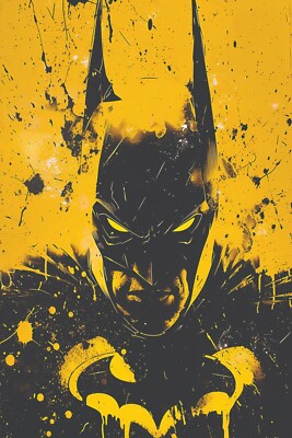 BATMAN GRAFFITI POP ART PRINT/POSTER CANVAS OR SATIN PHOTO PAPER T20