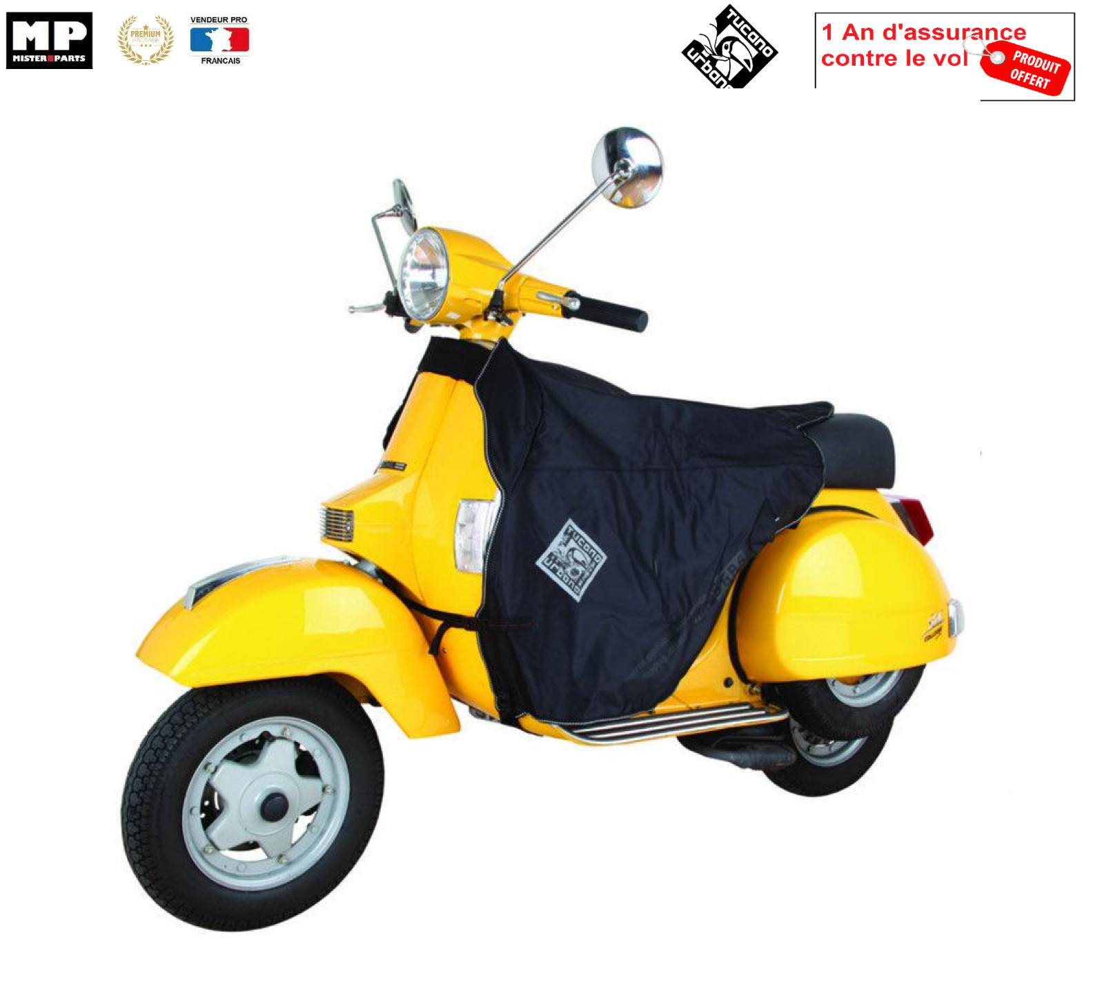 Tablier Protection Hiver Tucano R013 au Quotidien en SYM Fiddle