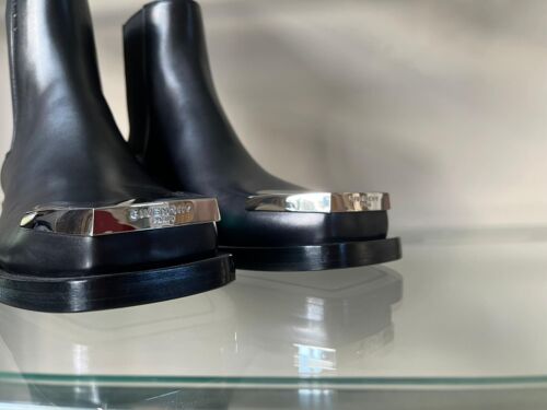 Givenchy , Austin Show Silver Toe Box Boots in Black BNIB 40 | eBay