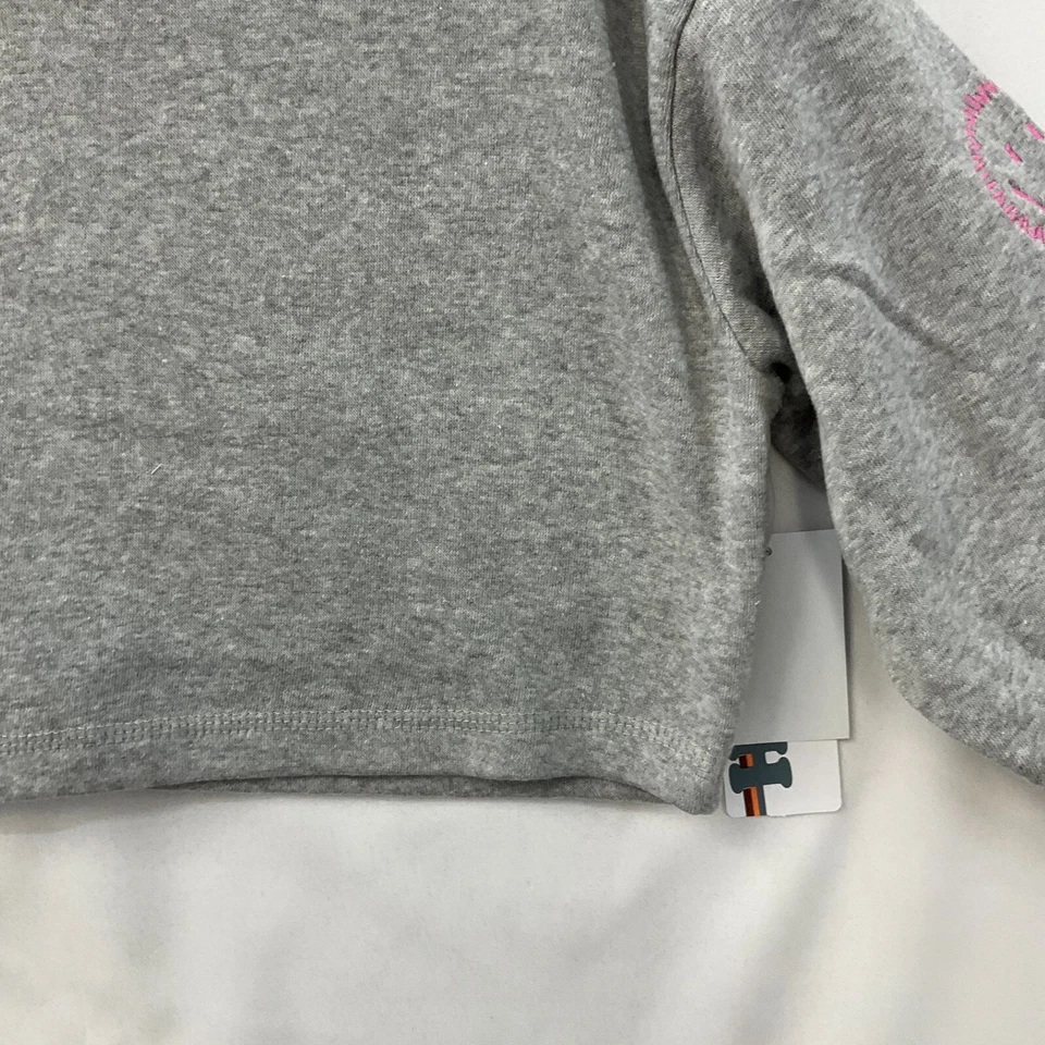 Moletom Vintage Havana Manga Longa Feminino Tamanho M 10-12 Junior Cinza - Imagem 4 de 4