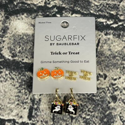 Sugarfix By Baublebar Earrings Bone Appetit Trick Or Treat Candy Corn 3 Earrings