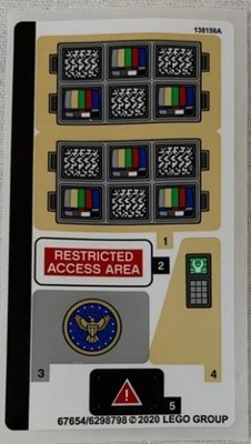 LEGO STICKER SHEET 76157 WONDER WOMAN VS CHEETAH New from set 76157stk01