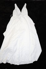 Lulus Dress Womens XL Maxi Gown ZL066D Wedding Bridal Detachable Bow Formal