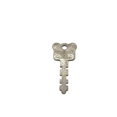 Vintage Master Lock Key Milwaukee Flat Skeleton Design Metal Collectible
