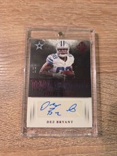 2017 Panini Majestic Team Pedigree Dez Bryant Auto 1/2 Cowboys NFL Football