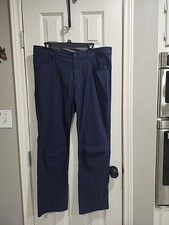 Eddie Bauer Pants Mens 38 Navy Nylon Stretch Tech Water Resistant Hiking Outdoor