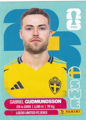 GABRIEL GUDMUNDSSON   PANINI FIFA WM 2026    BASE STICKER # SWE 4