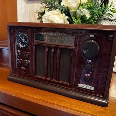 Denon GP-630 Otogibako Vintage Table Radio Wood Cabinet Retro