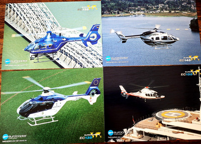 EUROCOPTER 4 Helicopters Profile Brochures EC135 EC145 EC155