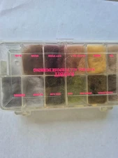 Used  Rabbit natural all purpose dubbing,  Dub Dispenser,  Fly Tying