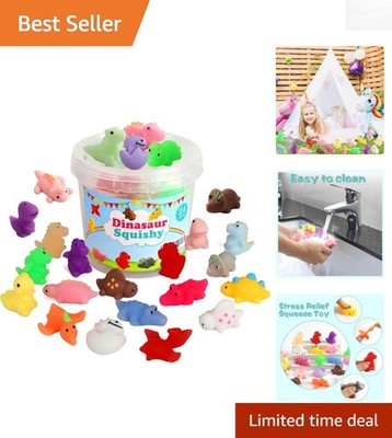 Lot De 24 Animaux Mochi Squeezy – TPR Doux – Œufs De Pâques Inclus – Anti-stress – Dès 3 Ans