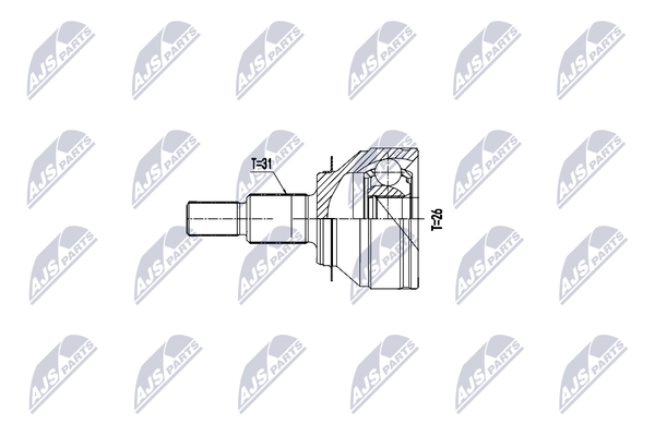 NTY Gelenksatz, Antriebswelle NPZ-MZ-063 FüR Mazda-image