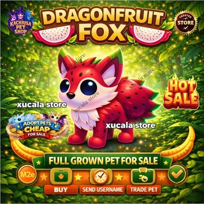   Adopt M2e Dragonfruit Fox Full Grown Pet | Fast Delivery | Trusted Store