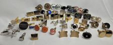 Vintage & Modern Mixed Cufflinks Junk Drawer Lot - Crafting, Upcycle, Singles