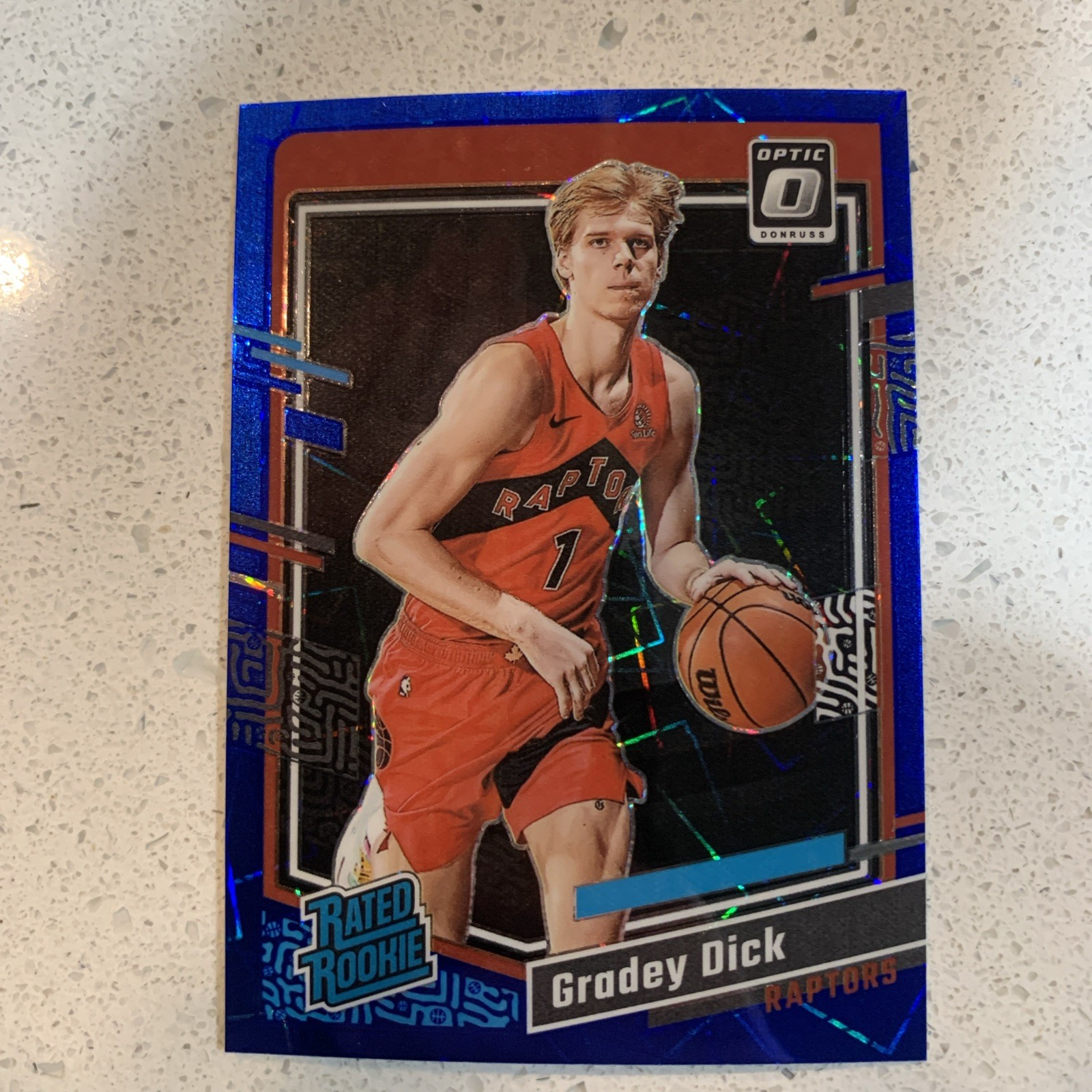 2023-24 Donruss Optic Rated Rookie Blue Velocity Prizm #212 Gradey Dick RC
