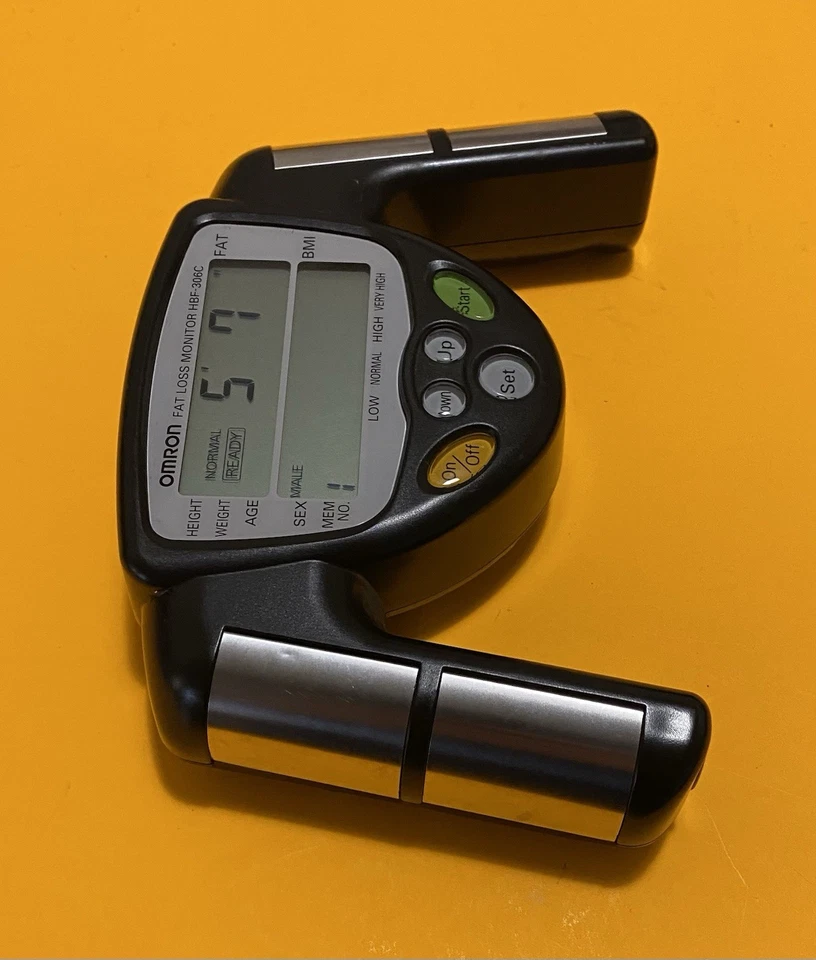Monitor portátil de pérdida de IMC de grasa corporal OMRON HBF-306CN probado y funcionando Foto 3 de 4