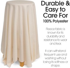 Polar Fleece FabricThe Yard IVORY - Soft Anti-Pill, Warm Cozy Material