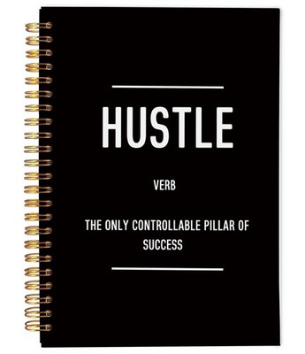Hustle Definition Inspirational Notebook, Motivational Journal Gifts for Cowo...