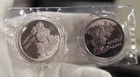 (2) Garfield 1 oz .999 Silver Rounds Happy Easter in Plastic