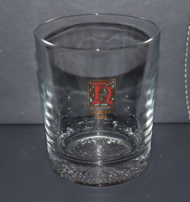 Highland Park Orkney Whisky Becher Glas strukturierter Boden Höhe 31/2'' (9 cm) 6 verfügbar