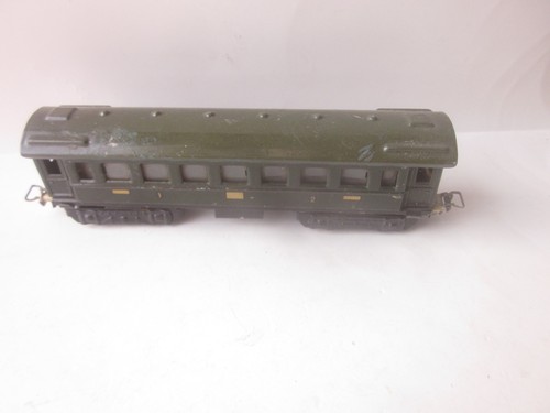 43324 Märklin HO Personenwagen grün 341 Blech Drehgestelle gut | Condition: Gebraucht